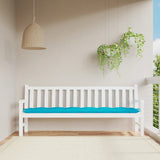Vidaxl tuinbankkussen 200x50x7 cm stof turquoise - afbeelding 1