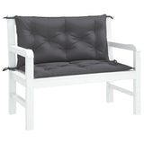 Vidaxl tuinbankkussens 2 st 100x50x7 cm oxford stof antracietkleurig - afbeelding 3
