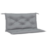 Vidaxl tuinbankkussens 2 st 100x50x7 cm oxford stof grijs - afbeelding 2