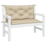 Vidaxl tuinbankkussens 2 st 100x50x7 cm oxford stof beige - afbeelding 3