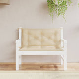 Vidaxl tuinbankkussens 2 st 100x50x7 cm oxford stof beige - afbeelding 1