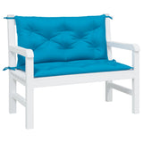 Vidaxl tuinbankkussens 2 st 100x50x7 cm oxford stof lichtblauw - afbeelding 3