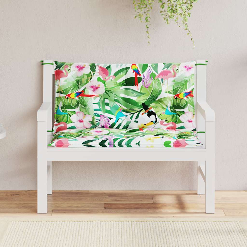 Vidaxl tuinbankkussens 2 st 100x50x7 cm stof meerkleurig