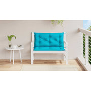 Vidaxl tuinbankkussens 2 st 100x50x7 cm stof turquoise - afbeelding 3