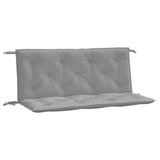 Vidaxl tuinbankkussens 2 st 120x50x7 cm oxford stof grijs - afbeelding 2
