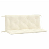 Vidaxl tuinbankkussens 2 st 120x50x7 cm oxford stof crèmewit - afbeelding 2