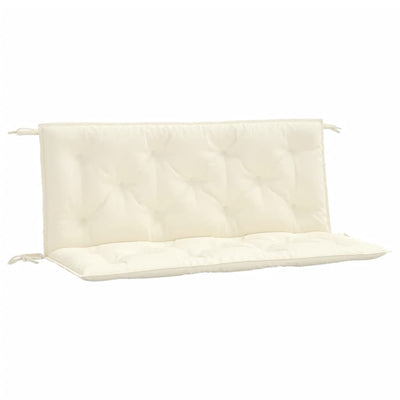 Vidaxl tuinbankkussens 2 st 120x50x7 cm oxford stof crèmewit