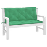Vidaxl tuinbankkussens 2 st 120x50x7 cm oxford stof groen - afbeelding 3