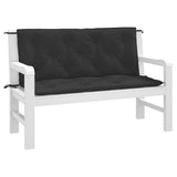 Vidaxl tuinbankkussens 2 st 120x50x7 cm oxford stof zwart - afbeelding 3