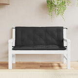 Vidaxl tuinbankkussens 2 st 120x50x7 cm oxford stof zwart - afbeelding 1
