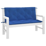 Vidaxl tuinbankkussens 2 st 120x50x7 cm oxford stof blauw - afbeelding 3