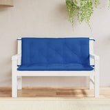 Vidaxl tuinbankkussens 2 st 120x50x7 cm oxford stof blauw - afbeelding 1