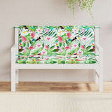 Vidaxl tuinbankkussens 2 st 120x50x7 cm stof meerkleurig - afbeelding 3