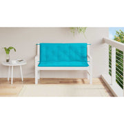 Vidaxl tuinbankkussens 2 st 120x50x7 cm stof turquoise - afbeelding 3