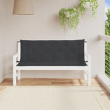 Vidaxl tuinbankkussens 2 st 150x50x7 cm oxford stof zwart - afbeelding 1