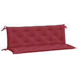 Vidaxl tuinbankkussens 2 st 150x50x7 cm oxford stof wijnrood - afbeelding 2