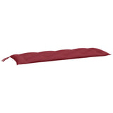 Vidaxl tuinbankkussens 2 st 150x50x7 cm oxford stof wijnrood - afbeelding 3