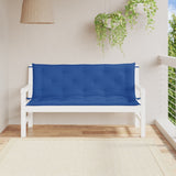 Vidaxl tuinbankkussens 2 st 150x50x7 cm oxford stof blauw - afbeelding 1