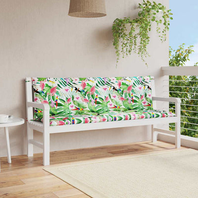 Vidaxl tuinbankkussens 2 st 150x50x7 cm stof meerkleurig