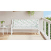 Vidaxl tuinbankkussens 2 st bladpatroon 150x50x7 cm stof