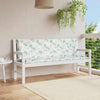 Vidaxl tuinbankkussens 2 st bladpatroon 150x50x7 cm stof