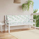 Vidaxl tuinbankkussens 2 st bladpatroon 150x50x7 cm stof