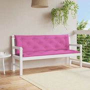 Vidaxl tuinbankkussens 2 st 150x50x7 cm stof roze - afbeelding 1