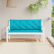 Vidaxl tuinbankkussens 2 st 150x50x7 cm stof turquoise - afbeelding 3