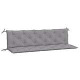 Vidaxl tuinbankkussens 2 st 180x50x7 cm oxford stof grijs - afbeelding 2