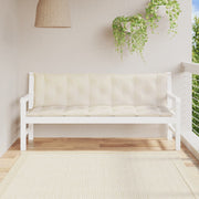 Vidaxl tuinbankkussens 2 st 180x50x7 cm oxford stof crèmewit - afbeelding 1