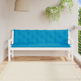 Vidaxl tuinbankkussens 2 st 180x50x7 cm oxford stof lichtblauw - afbeelding 1