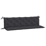 Vidaxl tuinbankkussens 2 st 180x50x7 cm oxford stof zwart - afbeelding 2