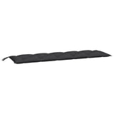 Vidaxl tuinbankkussens 2 st 180x50x7 cm oxford stof zwart - afbeelding 3
