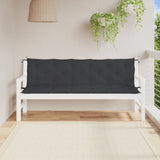 Vidaxl tuinbankkussens 2 st 180x50x7 cm oxford stof zwart - afbeelding 1