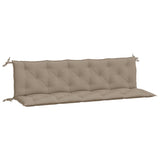 Vidaxl tuinbankkussens 2 st 180x50x7 cm oxford stof taupe - afbeelding 2
