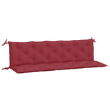 Vidaxl tuinbankkussens 2 st 180x50x7 cm oxford stof wijnrood - afbeelding 2