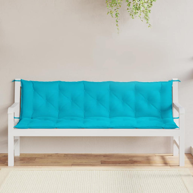 Vidaxl tuinbankkussens 2 st oxford stof turquoise