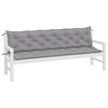 Vidaxl tuinbankkussens 2 st 200x50x7 cm oxford stof grijs