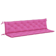 Vidaxl tuinbankkussens 2 st 200x50x7 cm stof roze - afbeelding 2