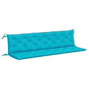 Vidaxl tuinbankkussens 2 st 200x50x7 cm stof turquoise - afbeelding 2