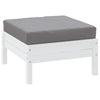Vidaxl palletkussen 60x60x9,5 cm oxford stof grijs