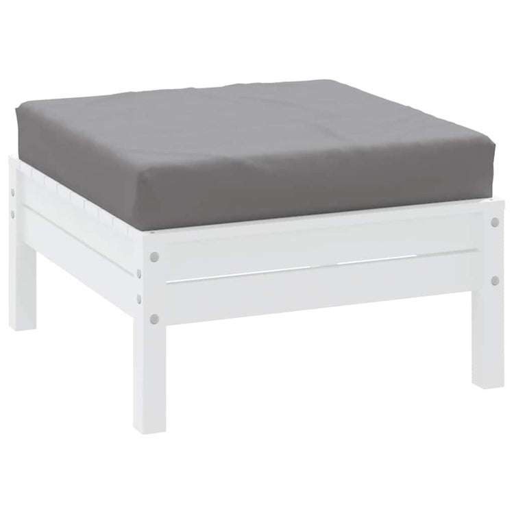 Vidaxl palletkussen 60x60x9,5 cm oxford stof grijs