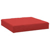 Vidaxl palletkussen 60x60x9,5 cm oxford stof rood