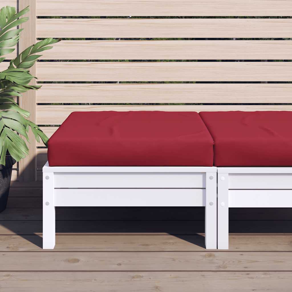 Vidaxl palletkussen 60x60x9,5 cm oxford stof wijnrood