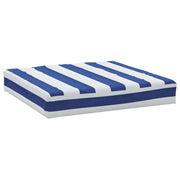Vidaxl palletkussen gestreept 60x60x8 cm oxford stof blauw en wit - afbeelding 2