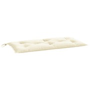 Vidaxl tuinbankkussen 110x50x7 cm oxford stof crèmewit - afbeelding 2