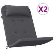 Vidaxl stoelkussens 2 st adirondack oxford stof antracietkleurig - afbeelding 2