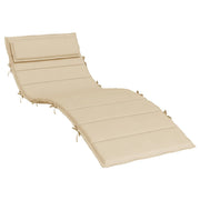 Vidaxl ligbedkussen 180x60x4 cm oxford stof beige - afbeelding 2