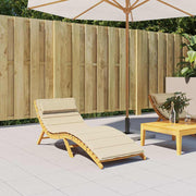 Vidaxl ligbedkussen 180x60x4 cm oxford stof beige - afbeelding 1