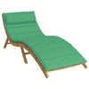 Vidaxl ligbedkussen 180x60x4 cm oxford stof groen